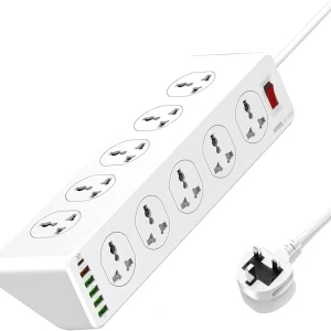 MULTIPRISE LIGHTWAVE106U 2PLW 2P/10 WAY + 6 USB  FAST CHARGING 2M