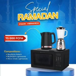SPECIAL RAMADAN_PACK TERANGA(Bouilloire, Blender et Micro-onde)